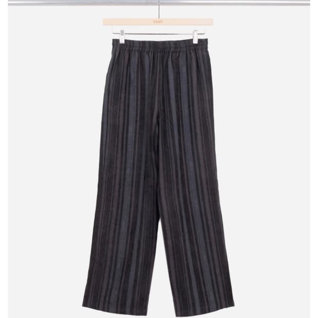 suah stripe easy pant/black
