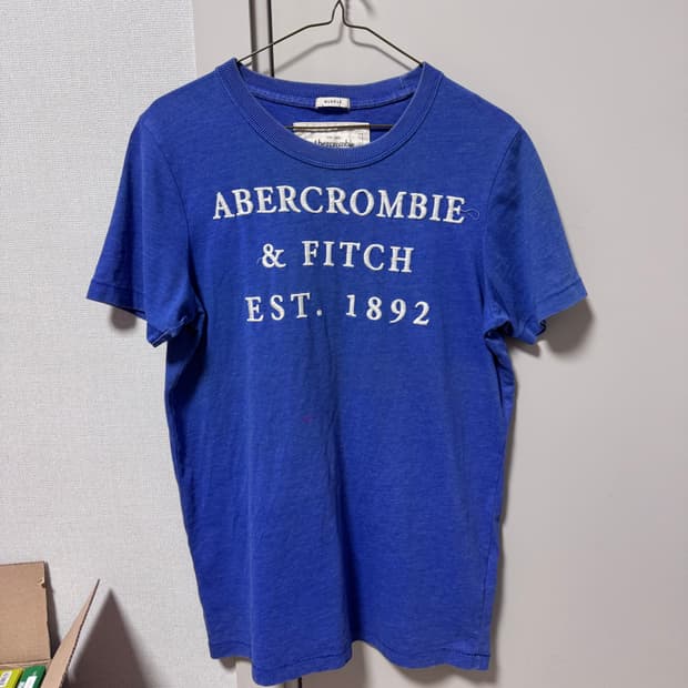 아베크롬비 반팔 티셔츠 블루