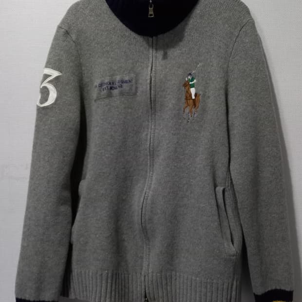 폴로 POLO 빅포니 여자 니트집업 100~105