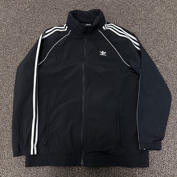 아디다스 윈드브레이커 바람막이 자켓 블랙 L