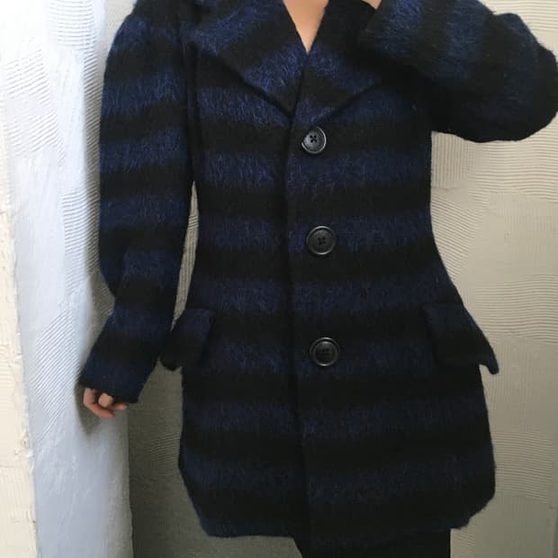 Vivienne Westwood 비비안 웨스트우드 스트라이프 모헤어 블렌