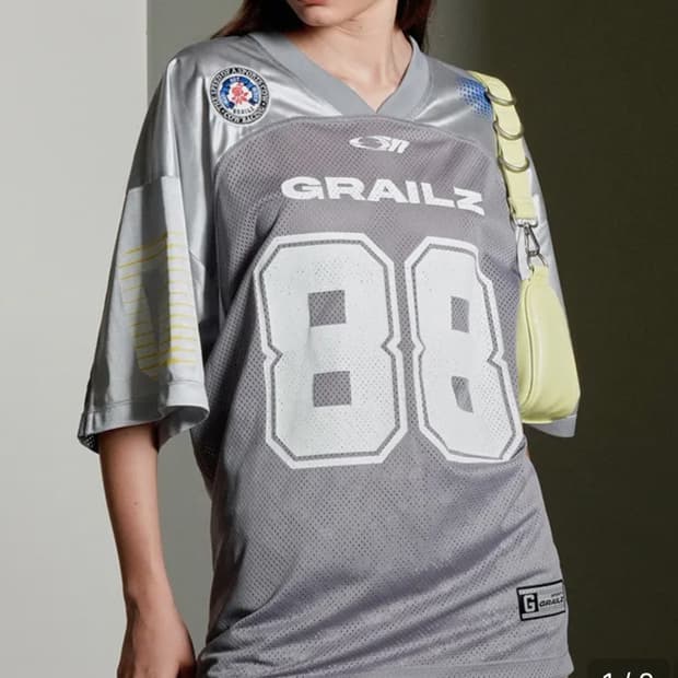 그레일즈 GR FOOTBALL JERSEY [SILVER]