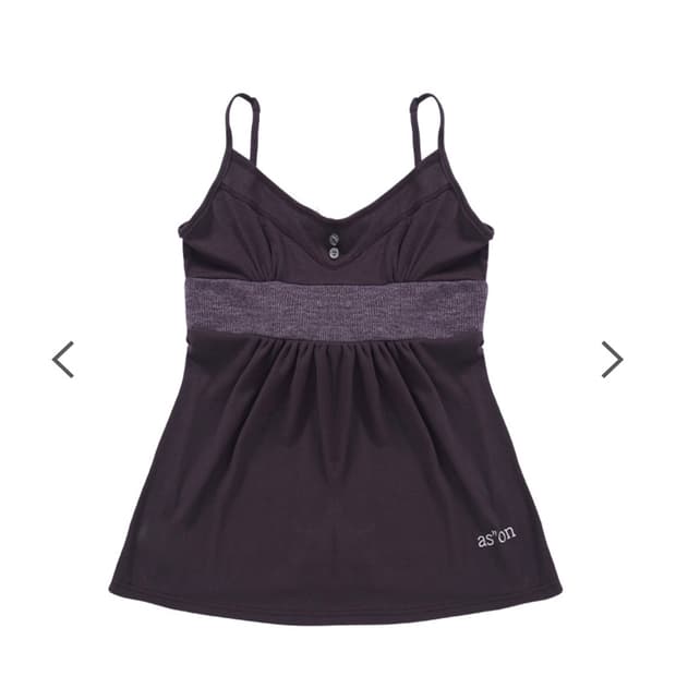 Ason Back ribbon sleeveless/purple