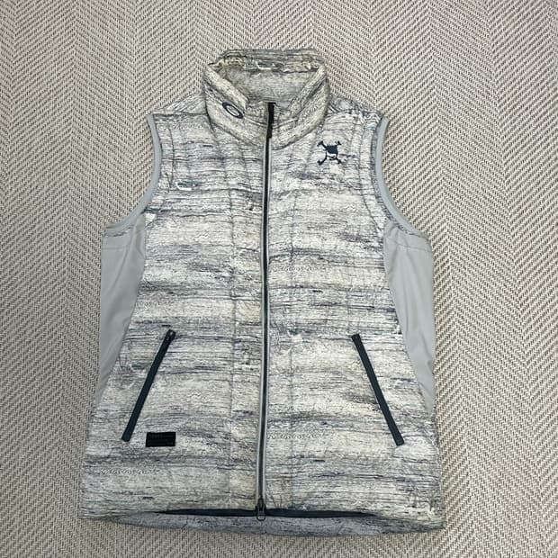 16fw 오클리 브러시 스트로크 패턴 패딩 베스트 