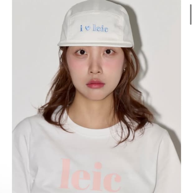 새상품)디어시스 모자/화이트