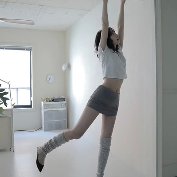 클라따 LOWER SKIRT PANTS 로우라이즈 스커트 마이크로 스커트