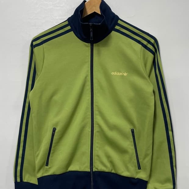 아디다스 초희귀 베켄바우어 트랙탑 져지 말차 그린 카키 L