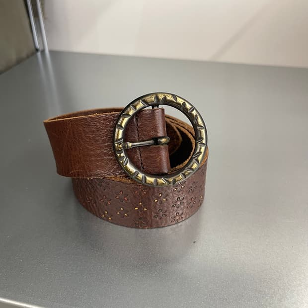 안나수이 Anna Sui 플라워 레더 벨트