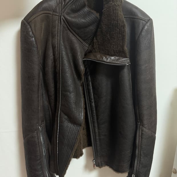 릭오웬스 무스탕 브라운 48 23fw luxor