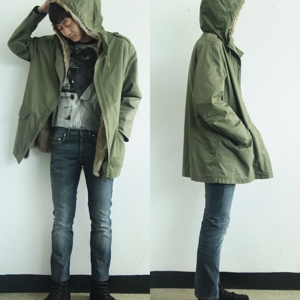 자딕앤볼테르 디태쳐블 래빗퍼 모즈코트 야상