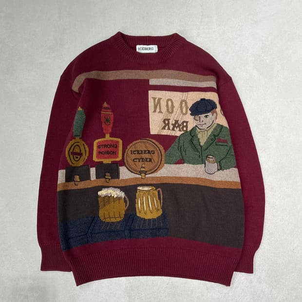 아이스버그 프린팅 니트 s09275