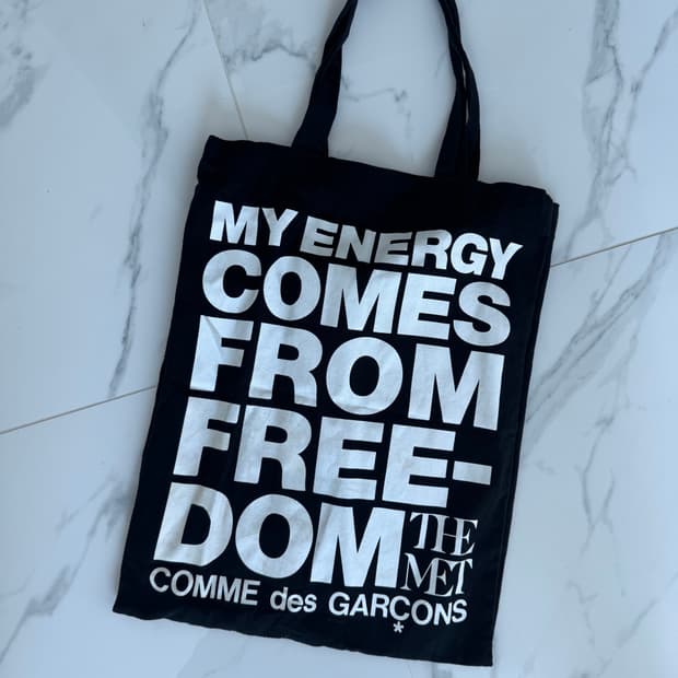 Comme des garcons x The MET tote bag
