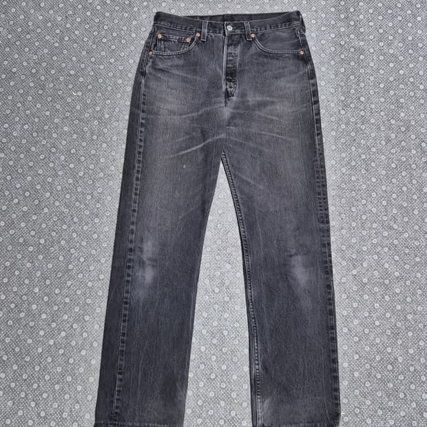 [32]90s US Made 리바이스 501 블랙 -424