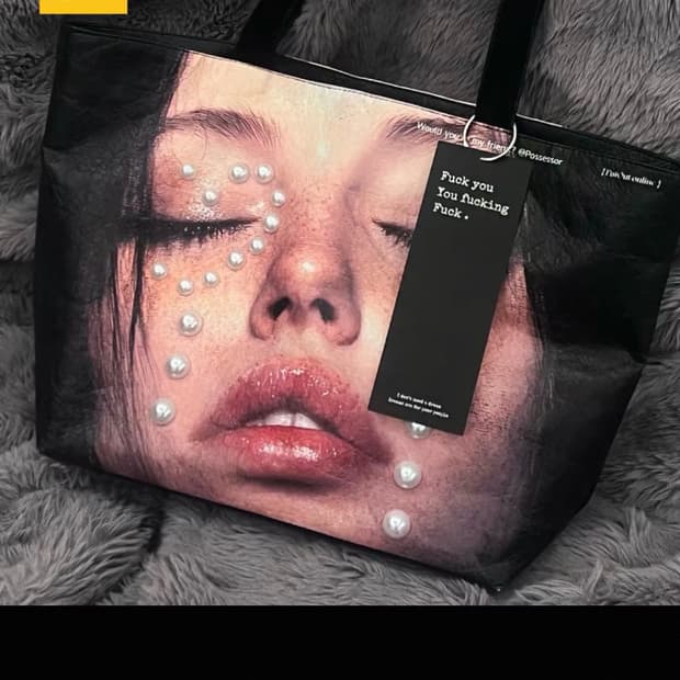 Pearl Tears Crybaby OversizedPut out 토트백