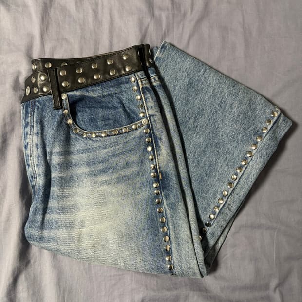 스투시 웨일즈보너 데님팬츠