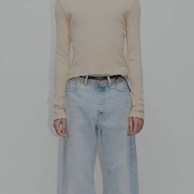 HOPE CRISS JEANS 페일 블루 빈티지 32 호프
