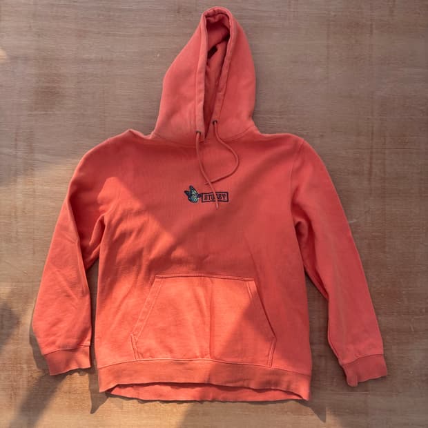 Stussy Butterfly Logo Hoodie Orange 스투시