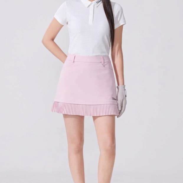 타이틀리스트 매쉬 카라 티셔츠S사이즈, 플리츠 스커트 26사이즈