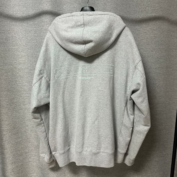 솔리드옴므 자수 백로고 후드티 (50)