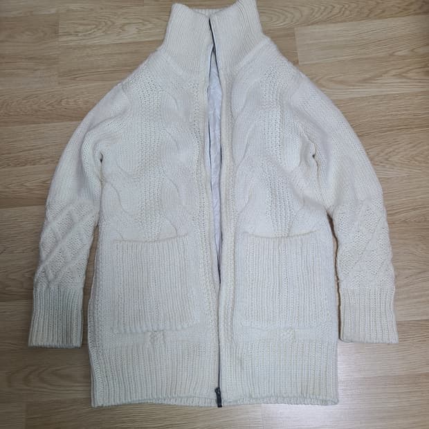 빈티지 니트 가디건 원피스 집업