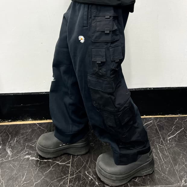 나이키 x 피스마이너스원 와이드 팬츠 블랙