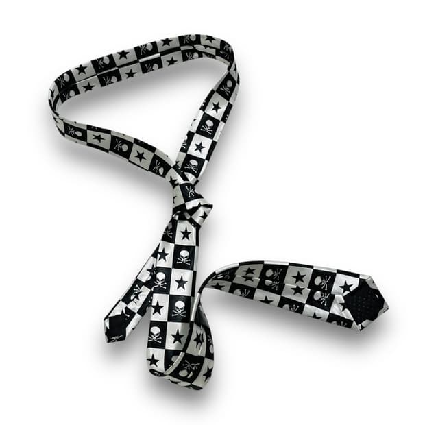 Punk Skull Star Style Vintage Tie