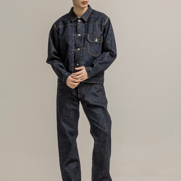 [새제품/3] 우드먼 TYPE 1 셀비지 데님 셋업 - 인디고