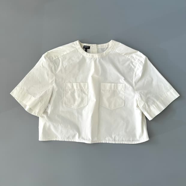 질샌더 jil sander navy 포켓 반팔 블라우스