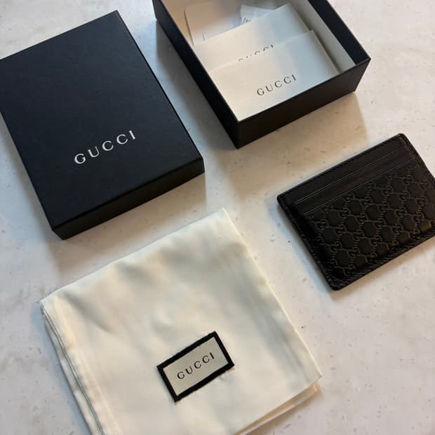 구찌 마이크로시마 정품카드지갑 풀구성