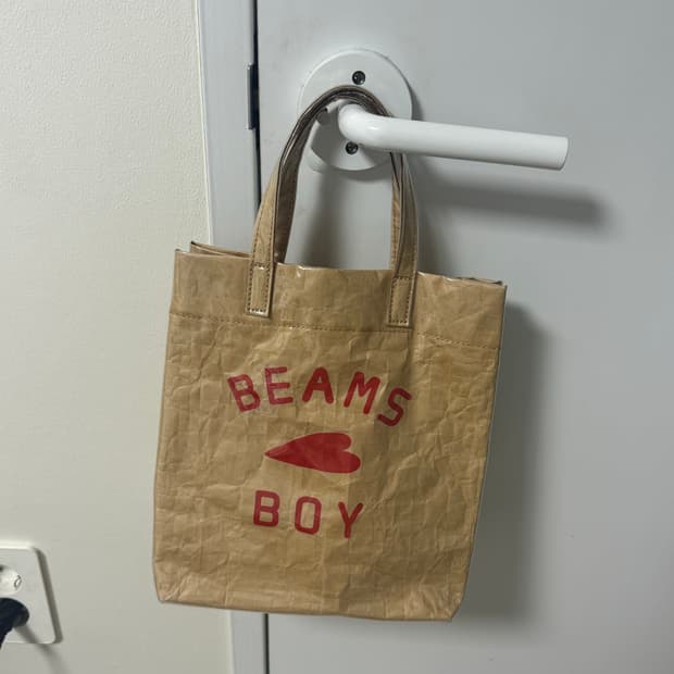 Beams boy 빔즈보이 pvc가방 도트백 판매