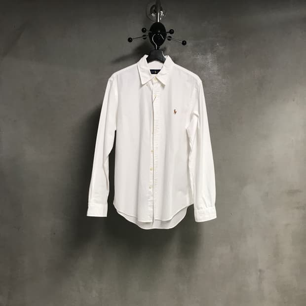 폴로 랄프로렌 솔리드 셔츠 화이트 M