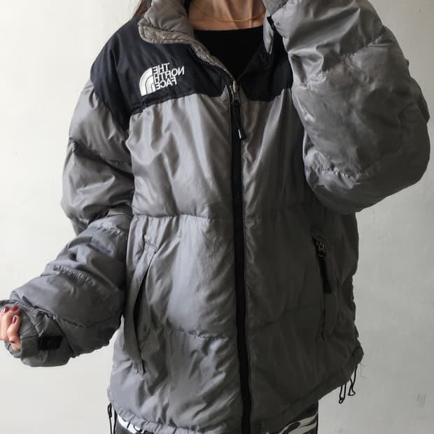 노스페이스 가슴로고 눕시패딩