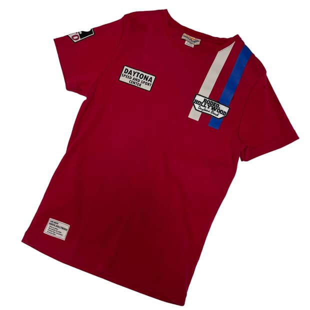 로데오 할리우드 데이토나 레이싱 그래픽 반팔 티셔츠