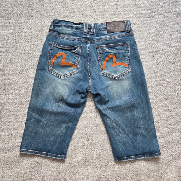 Evisu 에비수 데님 반바지 버뮤다 30