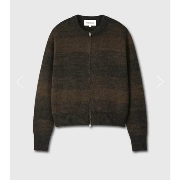 토니웩 알파카 모헤어 니트 집업