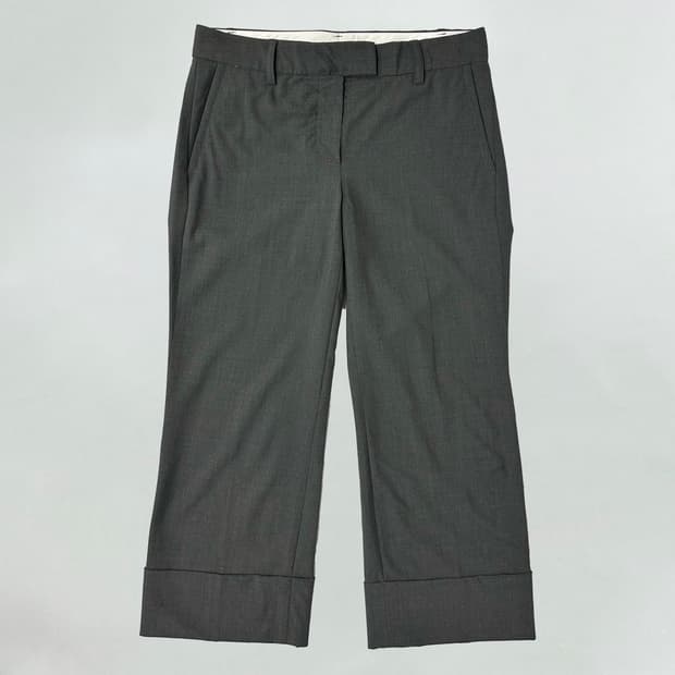 띠어리 턴업 슬랙스