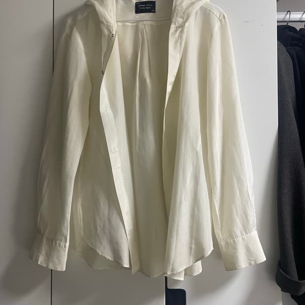 넘버나인 07ss 실크 후드 셔츠