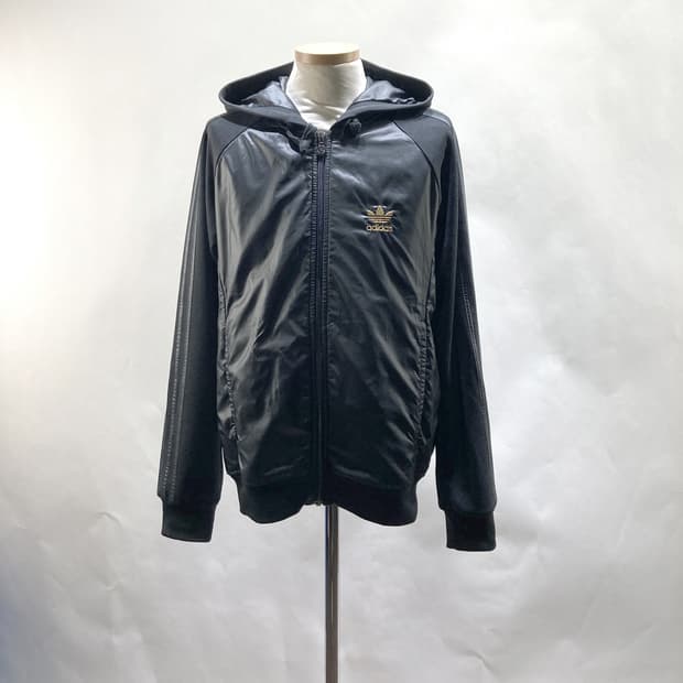 아디다스 빈티지 남성후드집업자켓 블랙 L