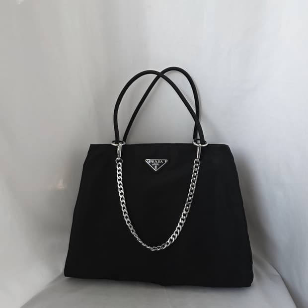 [정품 PRADA] 프라다 포코노 나일론 토트백