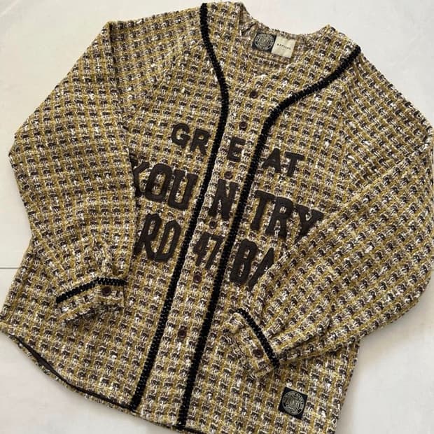 last one/KAPITAL TWEED BASEBALL SHIRT