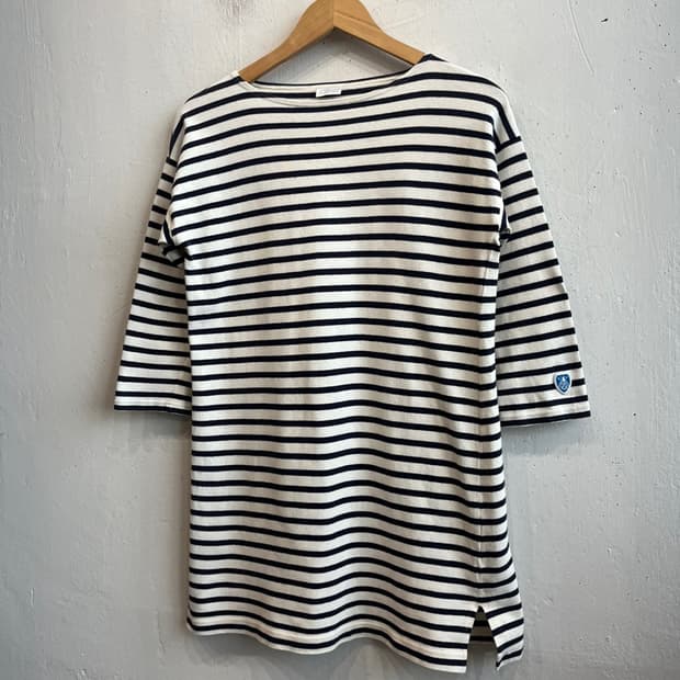 오르치발 보더 스트라이프 원피스 티셔츠 Made in FRANCE