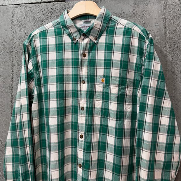 칼하트 버튼다운 체크 셔츠 (L)  