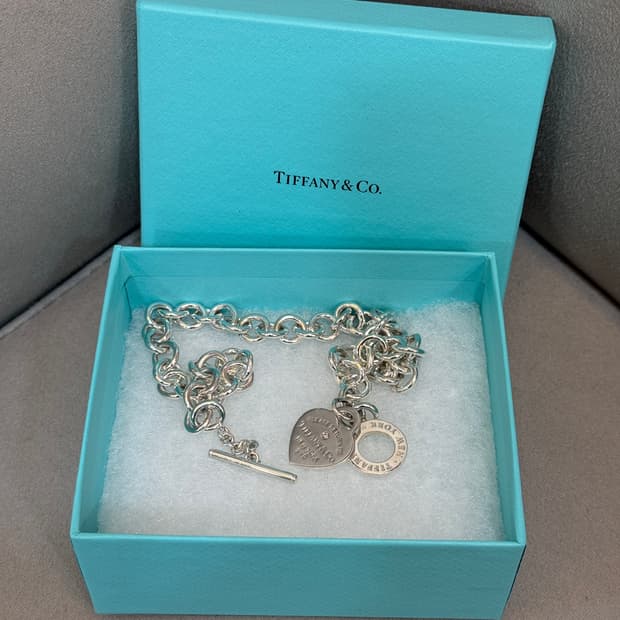 티파니앤코 리턴 하트 토글 다이아 네크리스 목걸이 