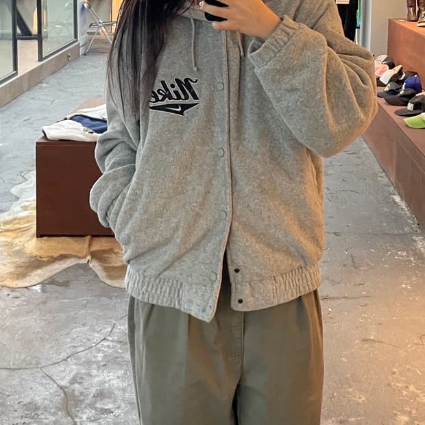 나이키 올드스쿨 빅로고 스우시 후드 자켓 H503