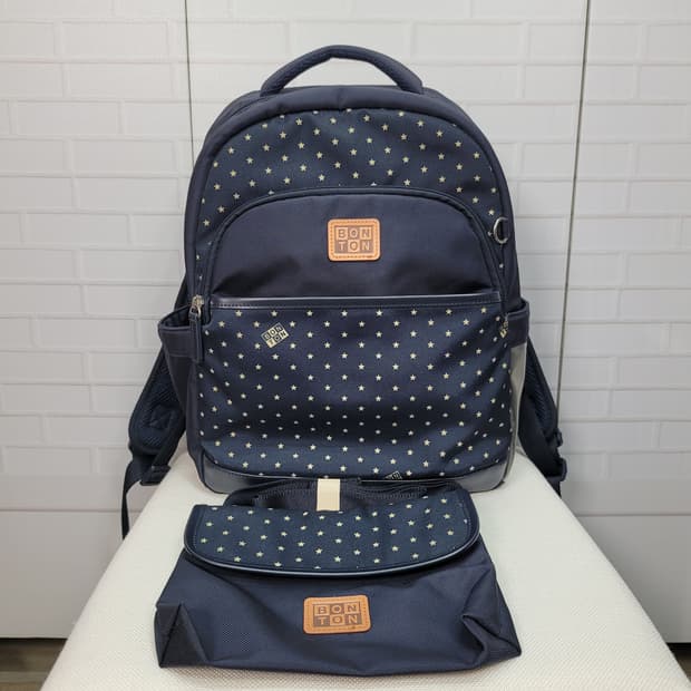 BONTON 봉통 분리형 캐주얼 배낭 백팩 네이비색