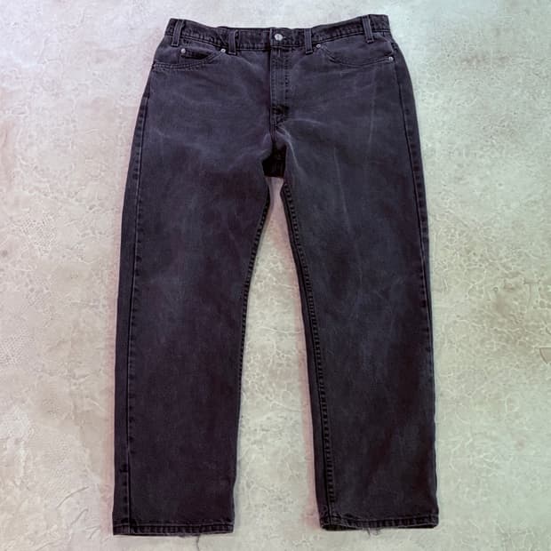 [36/32] 90s USA🇺🇸 리바이스 505 오렌지탭 흑청 블랙