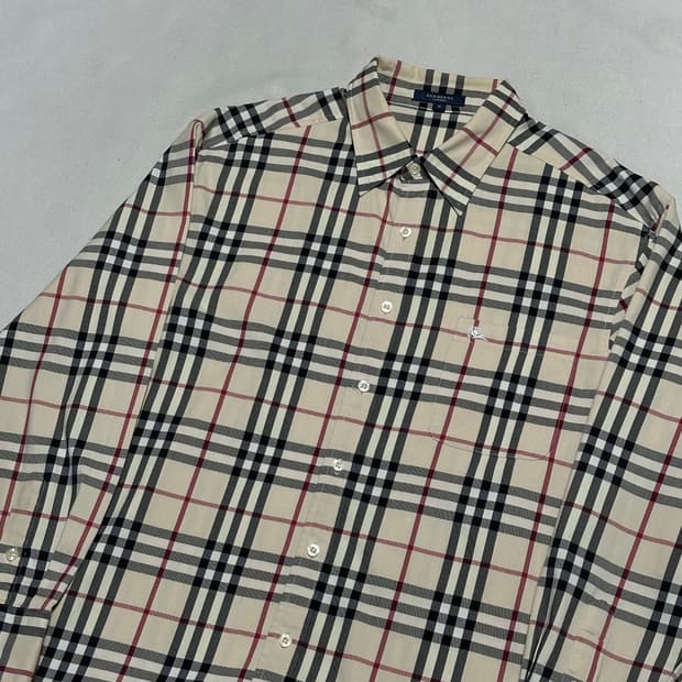 M 버버리 원포켓 노바체크 셔츠