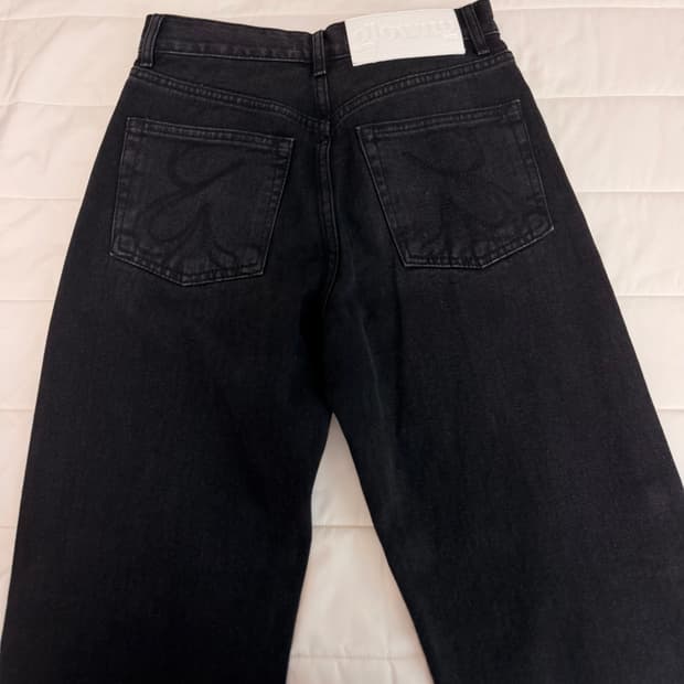 글로니 jane jeans 블랙 바지