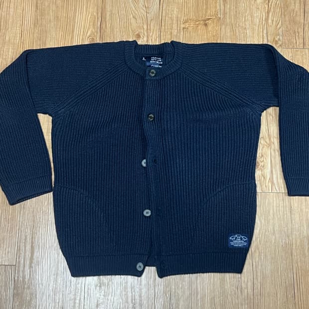 해브헤드 라운드넥 니트 가디건