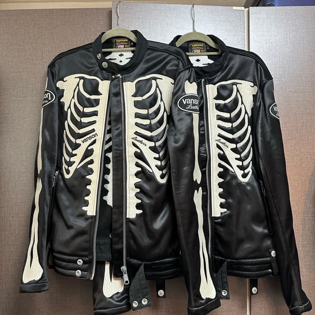 벤슨 레더 본 라이더 자켓 L